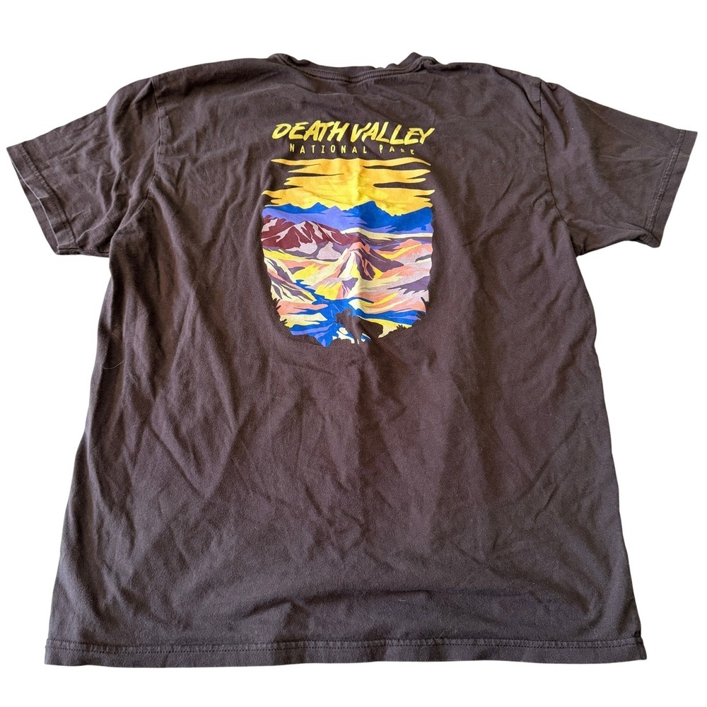 Wild Tribute Death Valley National Park T-Shirt Mens Large Brown Collectible Tee